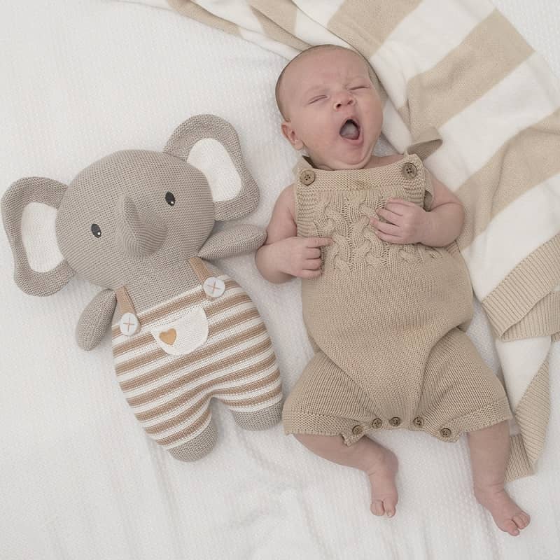 Huggable Elephant Toy - toy elephant-baby comforter, softy toy, lovey, snuggle buddy