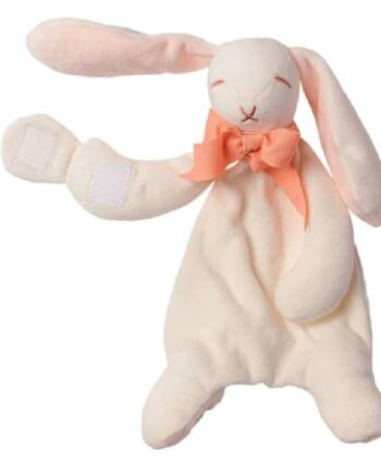 Rose dummy holder organic bunny comforter
